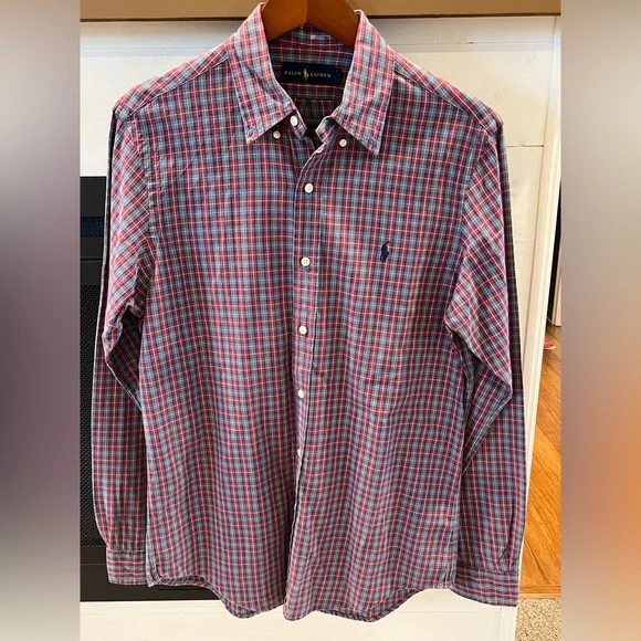 Men’s Ralph Lauren Button down shirt size M EUC 1160 - Picture 2 of 4